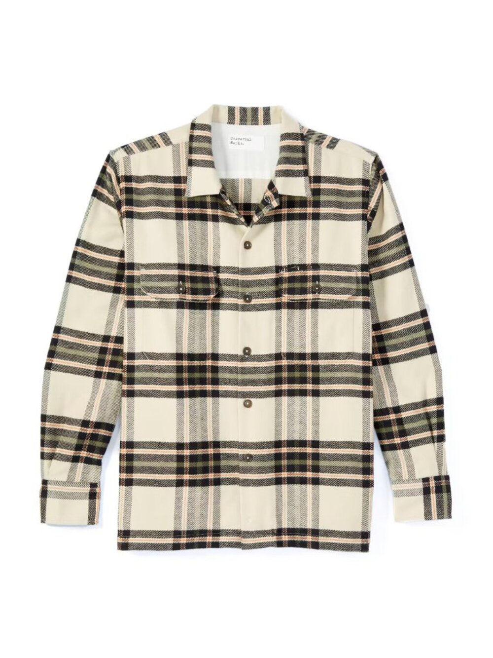 Universal Works Heavy Utility Cose Check Flannel Shirt Medium